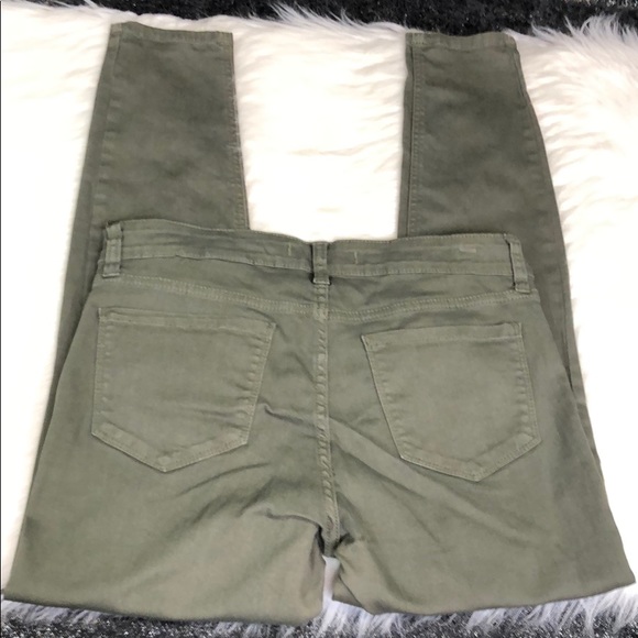 Green denim ankle jeans - Picture 4 of 5